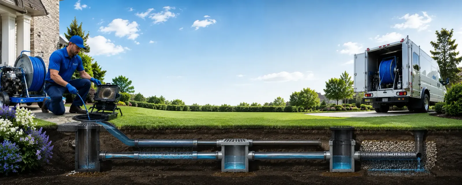Outdoor drain cleaning information for Saint Agatha, ME